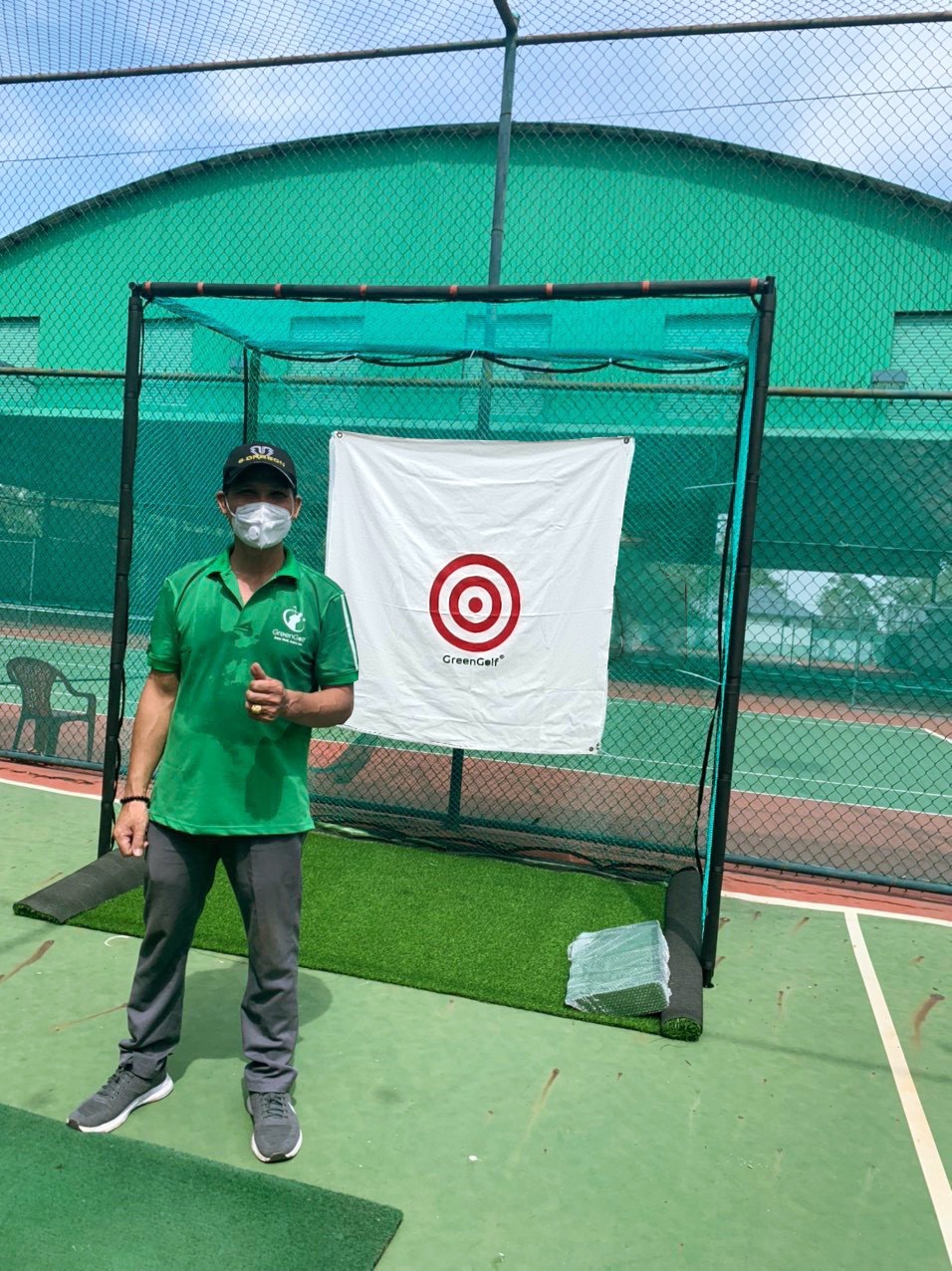 Greeting golf original 2.5x2.5x1m high size swing golf training Net frame