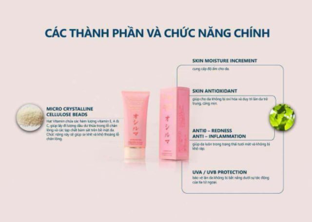 Sữa Rửa Mặt cao cấp dạng gel Oshirma 60ML