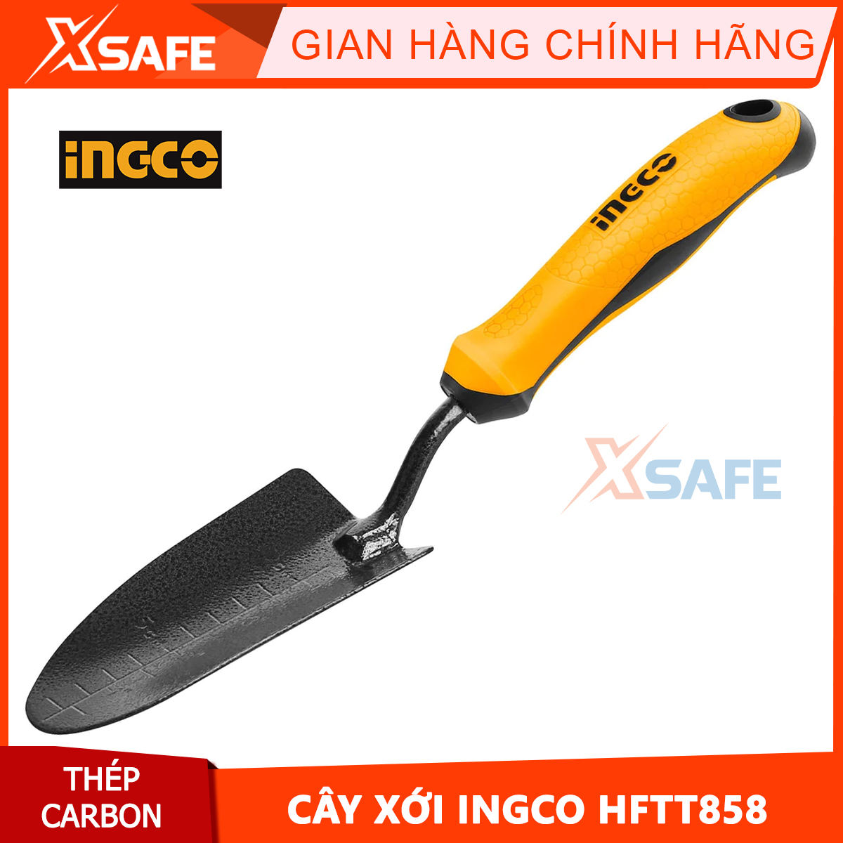 Bộ dụng cụ làm vườn INGCO dụng cụ xới đất cây đào đất cào xới đất làm vườn đi cắm trại xẻng đào đất cuốc đất