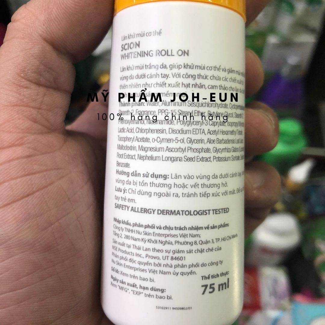 LĂN KHỬ MÙI SCION PURE WHITE ROLL ON ( HÀNG NHẬP KHẨU)