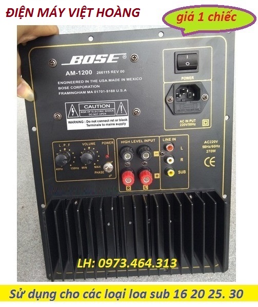MẠCH SUB ĐIỆN BOSS 2 SÒ TO 270W - MẠCH SIÊU TRẦM