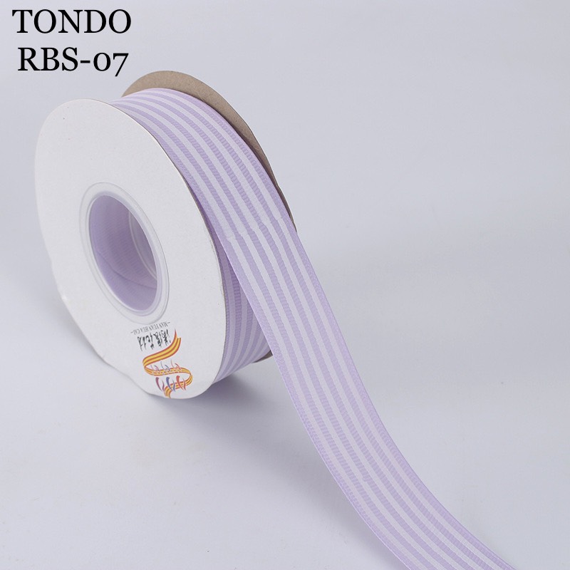 Dây Ruy Băng Sọc Màu Đẹp Bản 2cm-2.5m Buộc Hoa Bó Hoa Làm Nơ