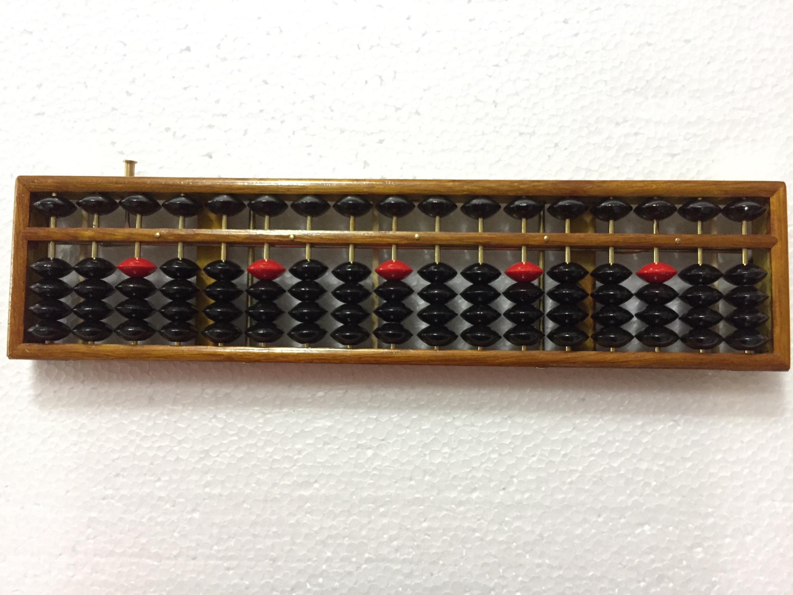 Bàn tính Soroban gỗ cao cấp 17 cột