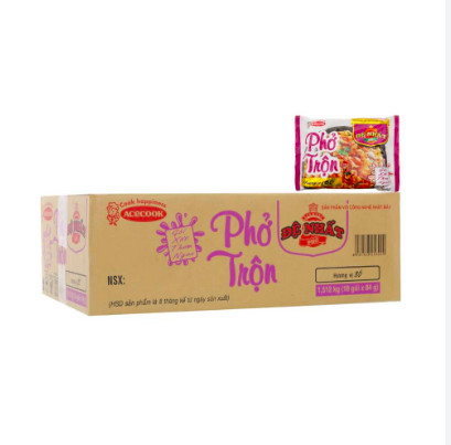 ( Thùng 18 gói ) PHỞ TRỘN ĐỆ NHẤT HƯƠNG VỊ BÒ 84gr