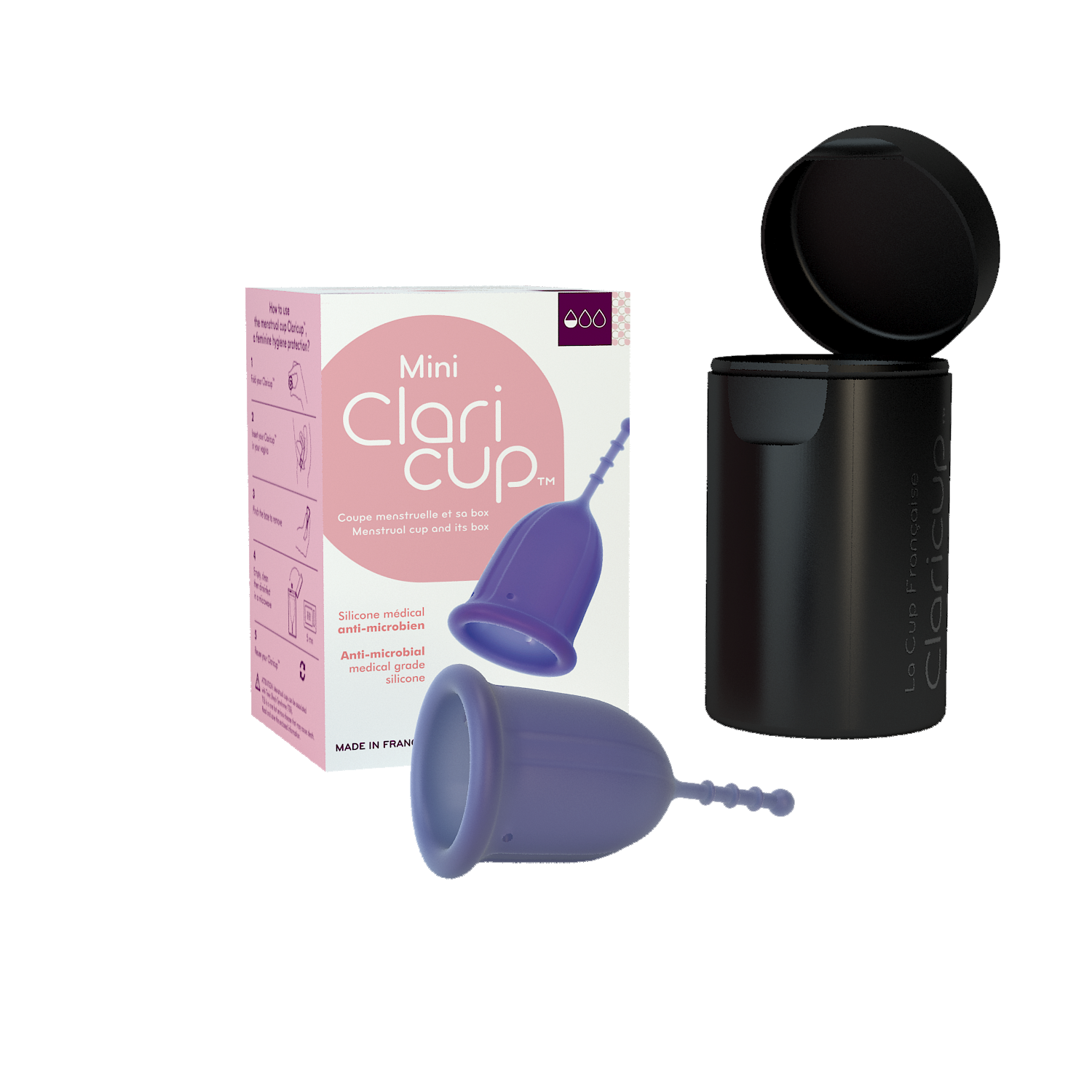 Cốc nguyệt san Claricup kháng khuẩn
