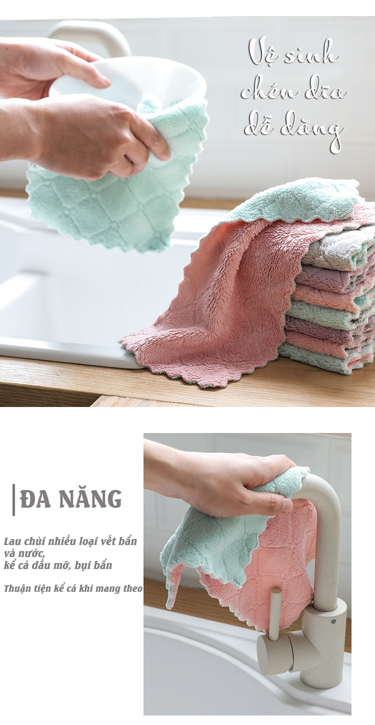Khăn lau bếp |Khăn lau đa năng thấm hút nước