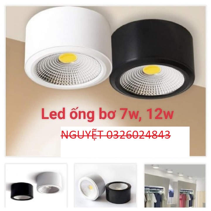 Đèn bơ, đèn lon 12w đổi mầu 3 chế độ - Bơ 12w
