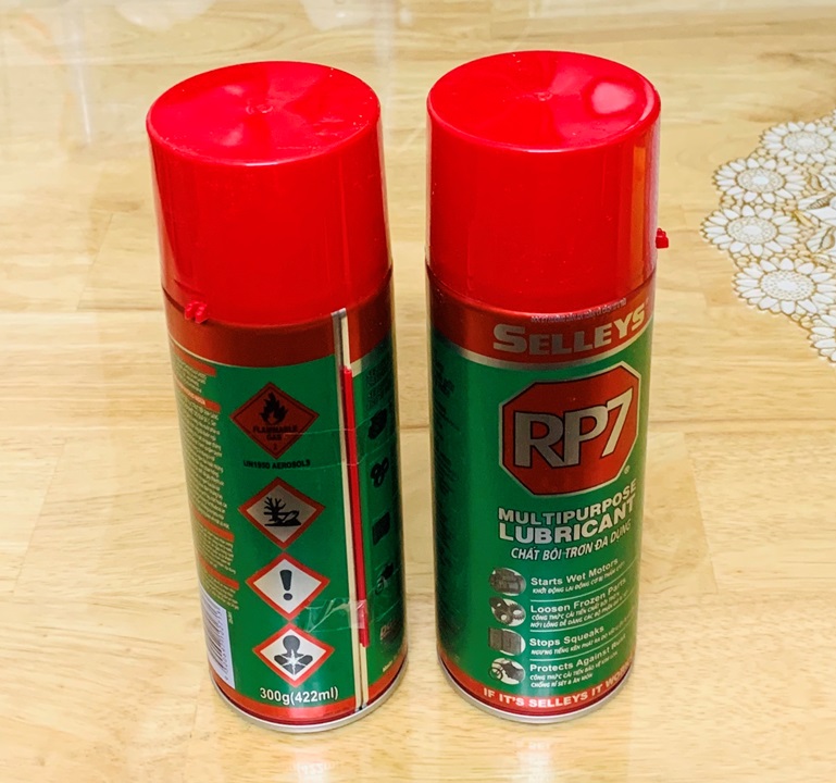 Bình xịt Selleys RP7 lớn 350G, chai dầu chống gỉ rỉ sét, vệ sinh kim ...