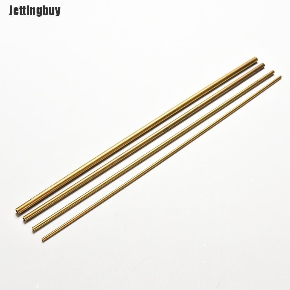 Jettingbuy Brass Tube Pipe Tubing Round Inner 2mm 3mm 4mm 5mm Long 300mm Wall 0.5mm
