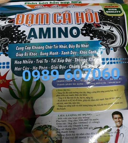 [HCM]Phân bón hữu cơ đạm cá hồi túi 10kg