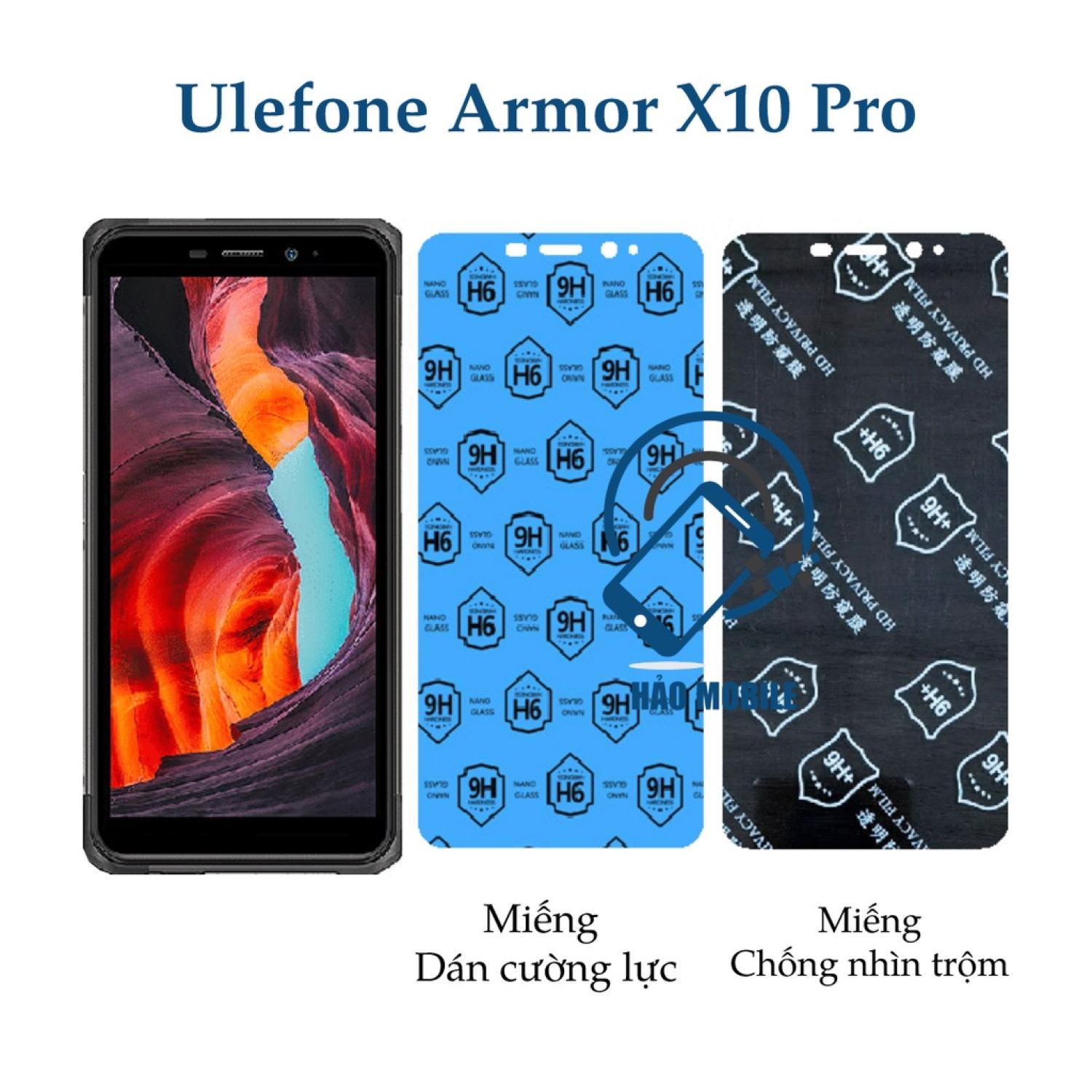 Dán cường lực dẻo nano Ulefone Armor X10 Pro ( trong suốt và chống nhìn trộm )