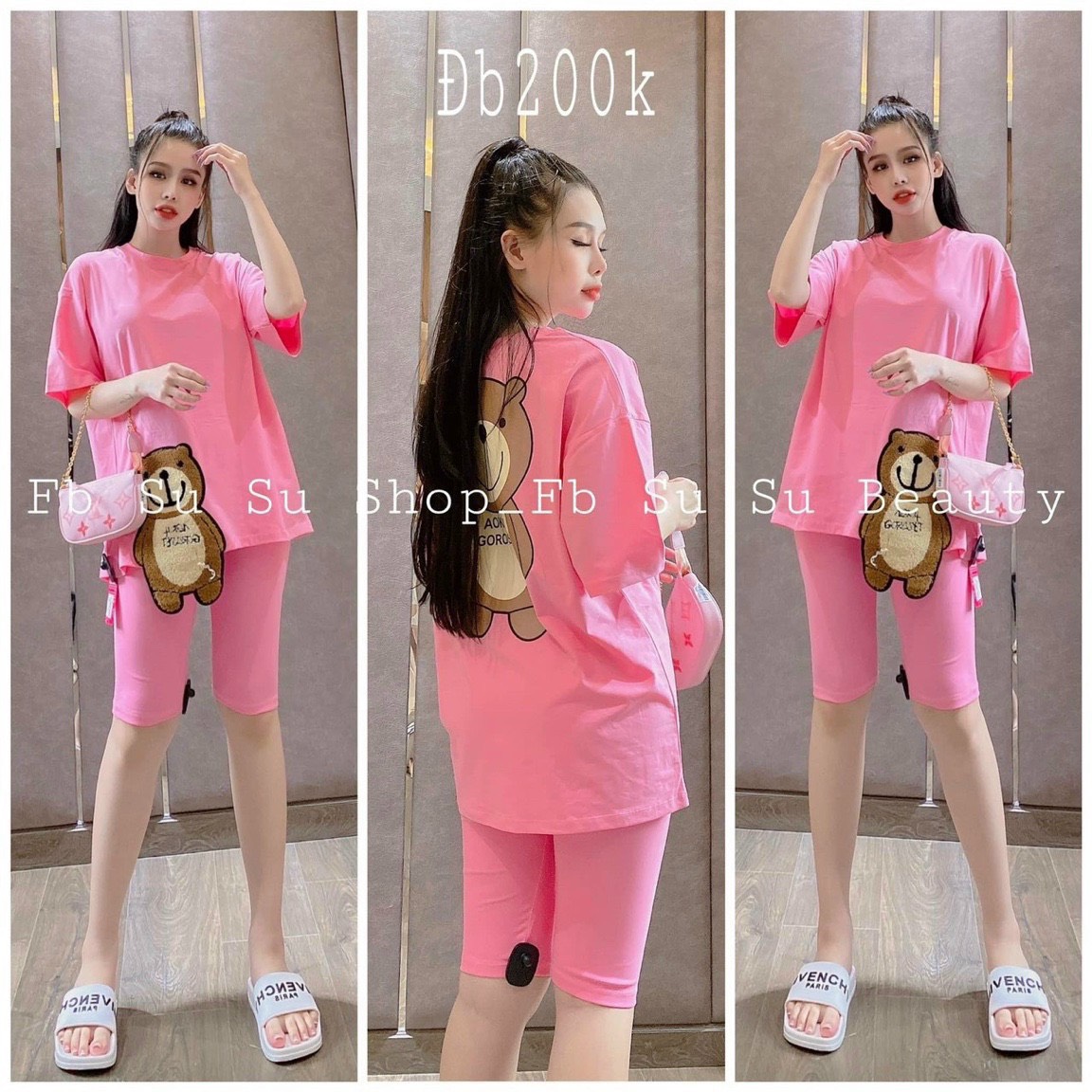 Sét Bộ Đùi In Hình Gấu Siu Cute