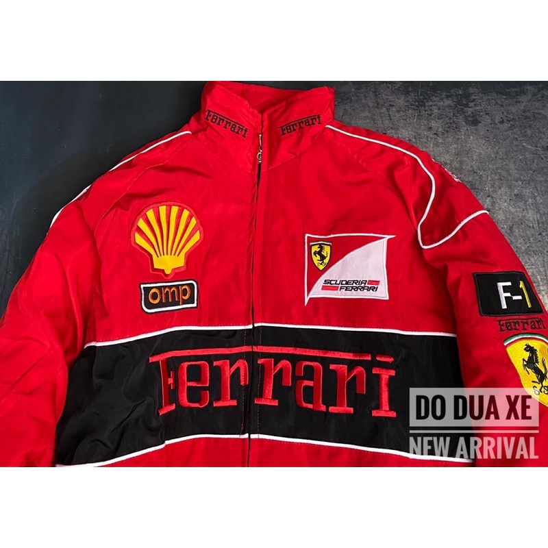 Áo khoác áo gió đua xe Ferrari