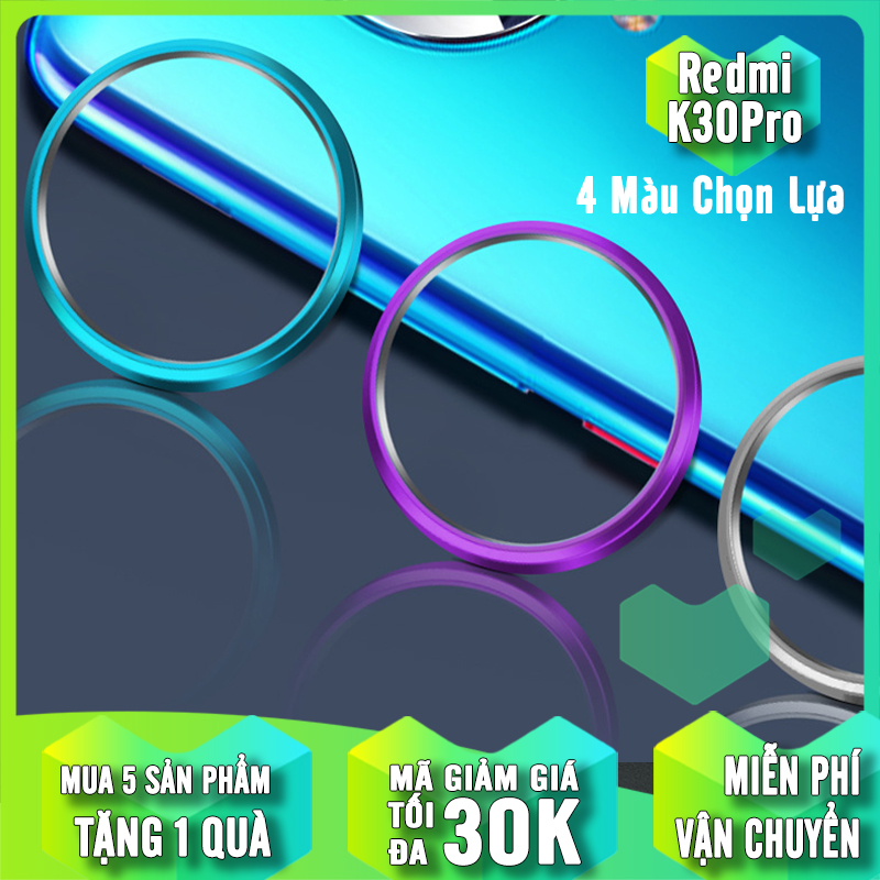 Khung viền nhôm camera cho xiaomi poco f2 pro - redmi k30 pro - k30 ultra