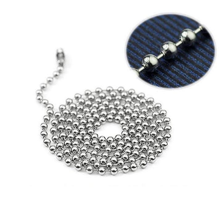 Dây bi ball chain inox 2ly - dây chuyền hạt bi titan không gỉ D01