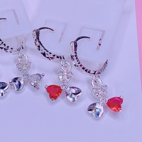 Bông tai trẻ em thời trang chất liệu bằng bạc MS65