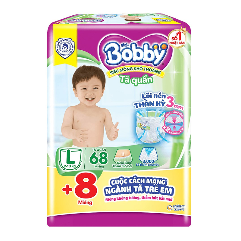 Tã Bĩm Quần Bobby L68