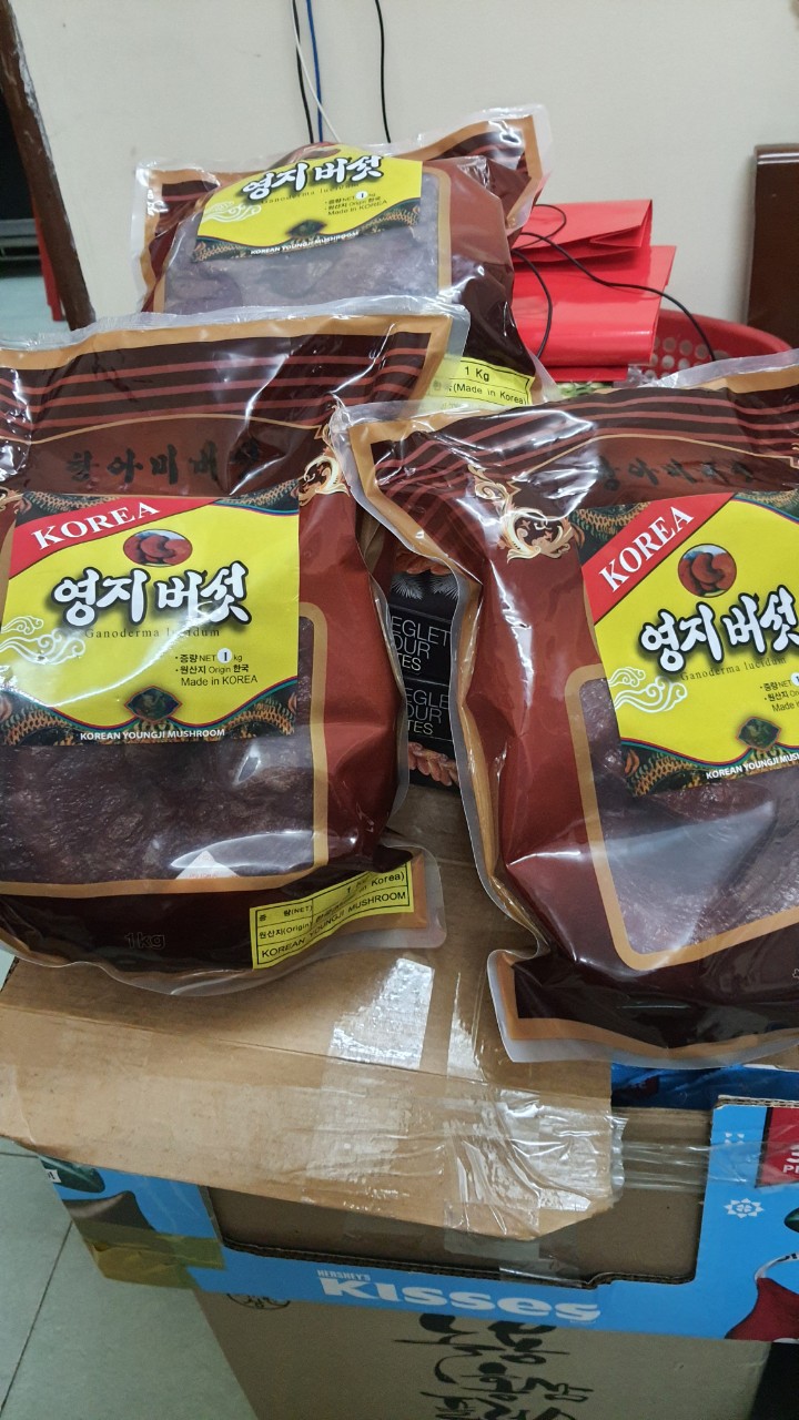 ( DATE 2025) Nấm Linh Chi Đỏ HÀN QUỐC -bịch 1kg