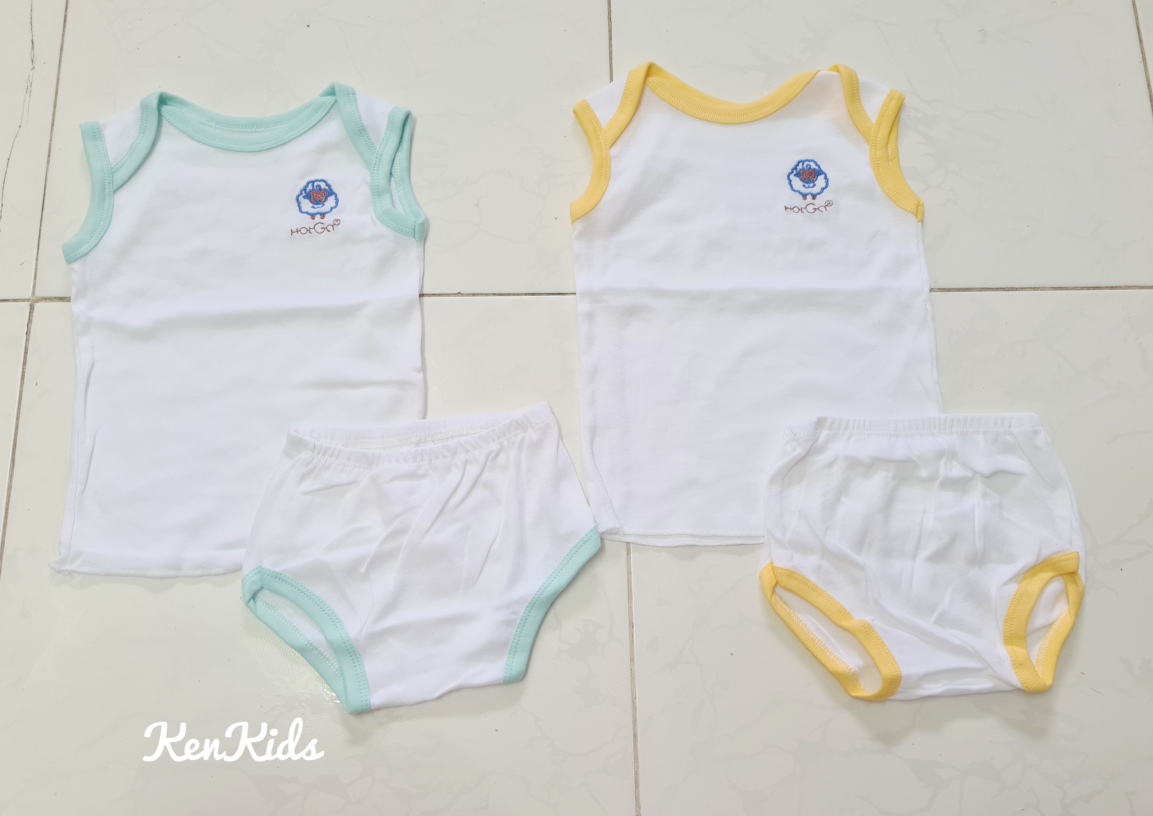 (3-8kg) COMBO 2 Bộ thun mát bé trai HOTGA chất đẹp
