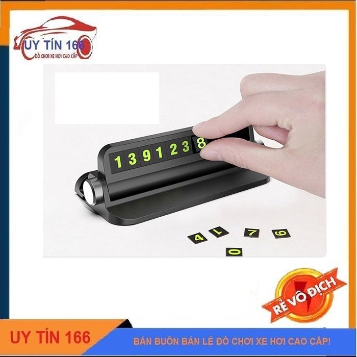 Bảng số điện thoại đặt trên taplo, Bảng số kèm kẹp điện thoại rất tiện ích, Chất liệu nhựa ABS bền đẹp, chất lượng nhựa bền đẹp