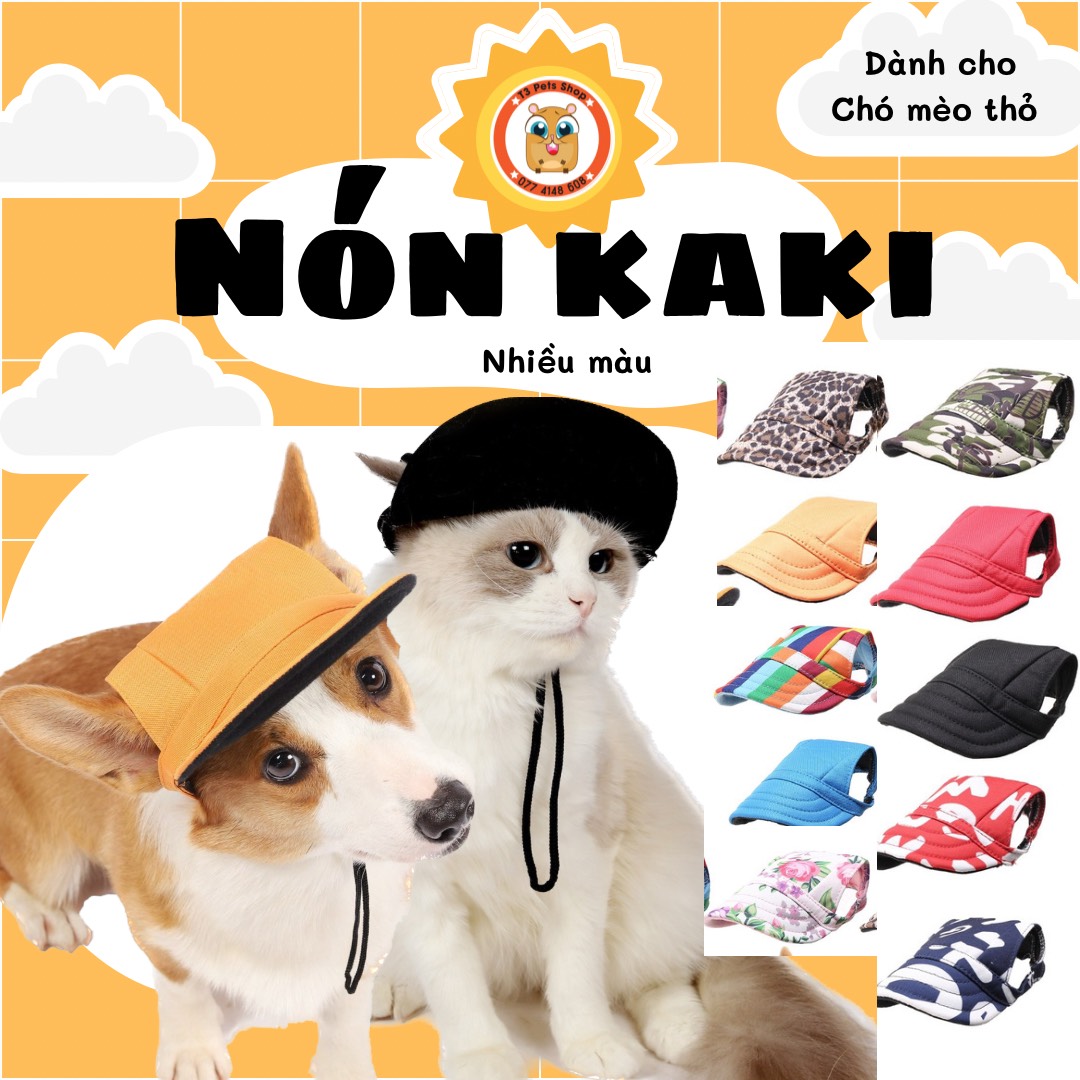 Khaki Hats for Dogs and Cats - T3 Pets Shop