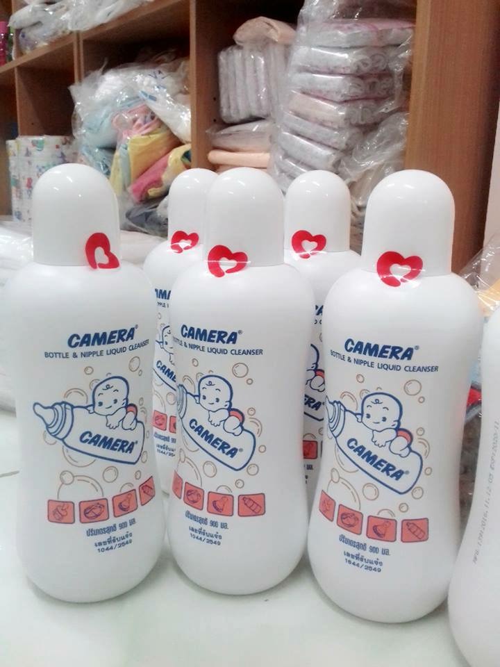 Nước rửa bình sữa và núm vú camera Thái Lan 900ml