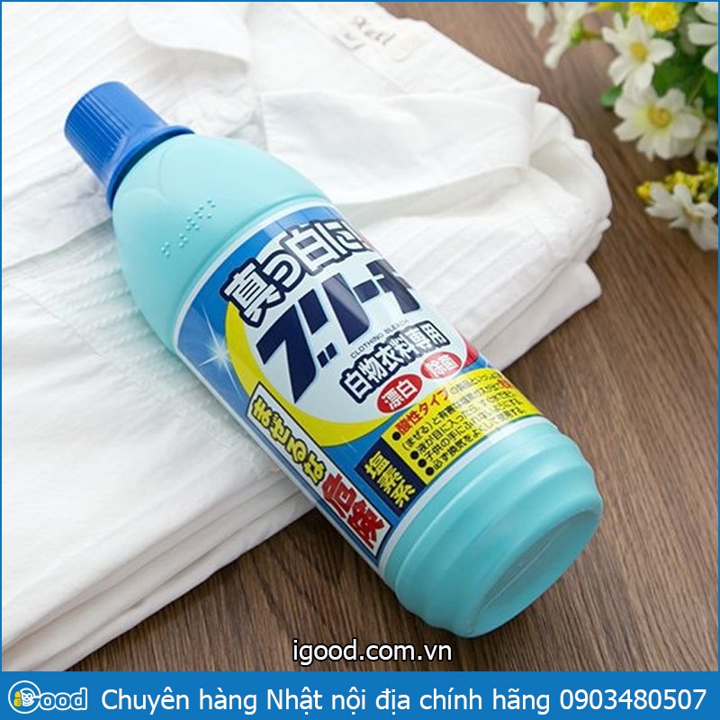 Nước tẩy quần áo trắng Rocket Nhật Bản 600ml