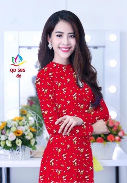[HCM]Vải áo dài hoa nhí