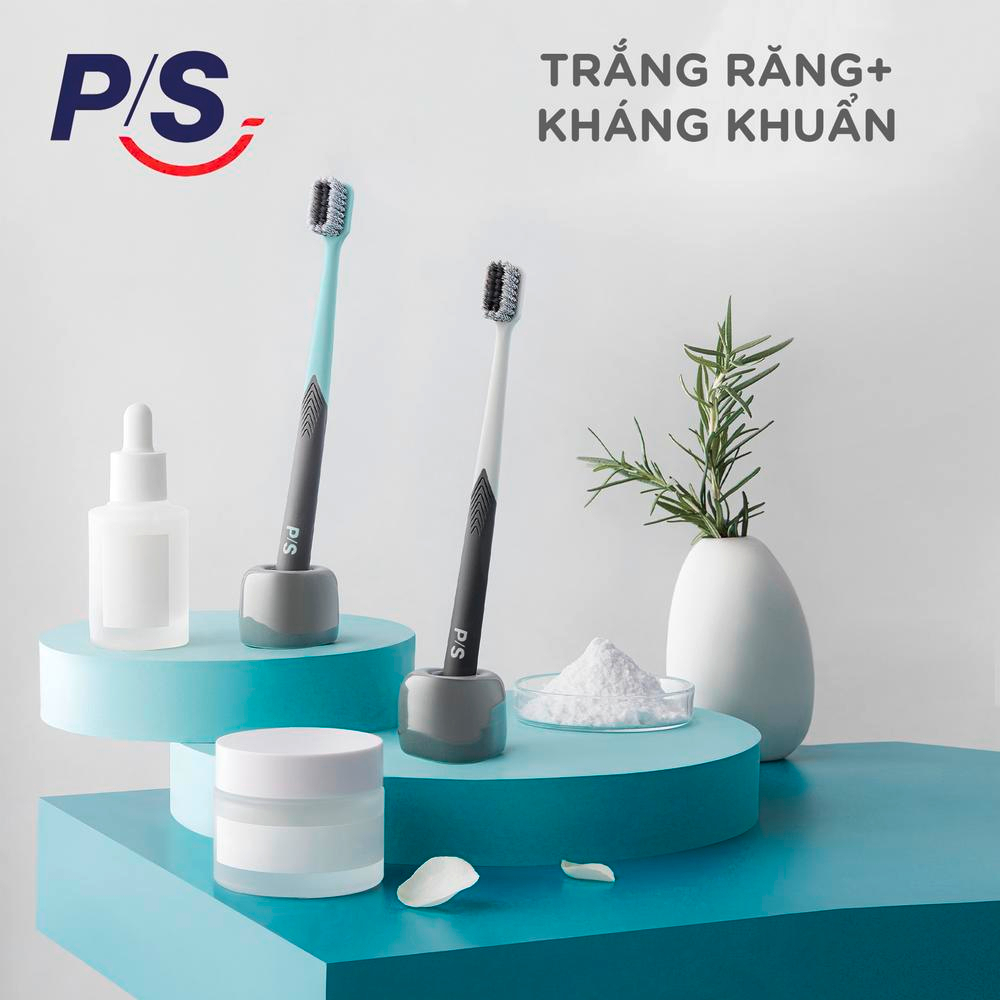 Combo 3 bàn chải P/S Detox trắng răng (mới)