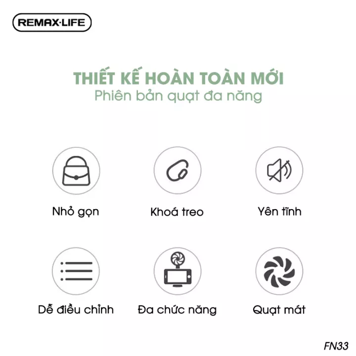 Quạt đeo Remax Life FN33