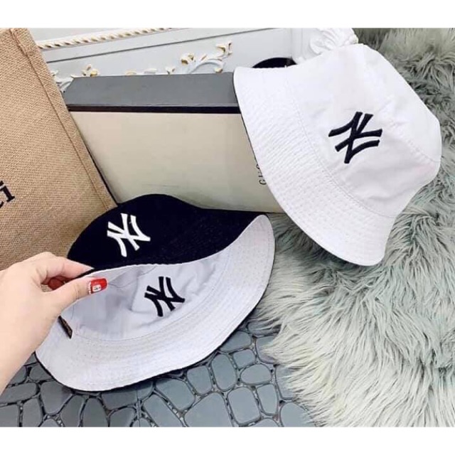 Mũ Bucket 2 Mặt Thêu Chữ NY