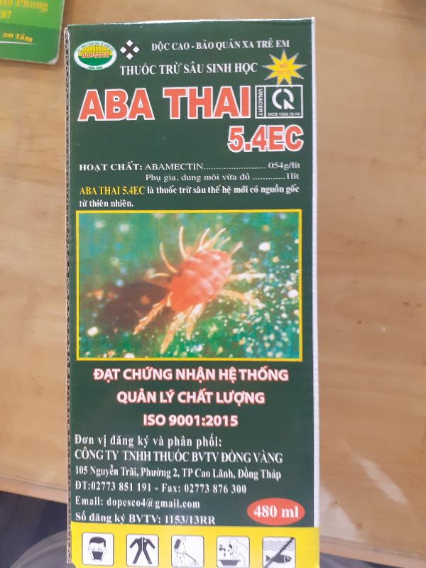 Th uốc Trừ Sâu Sinh Học Aba Thai 5.4Ec - Aba5.4Ec