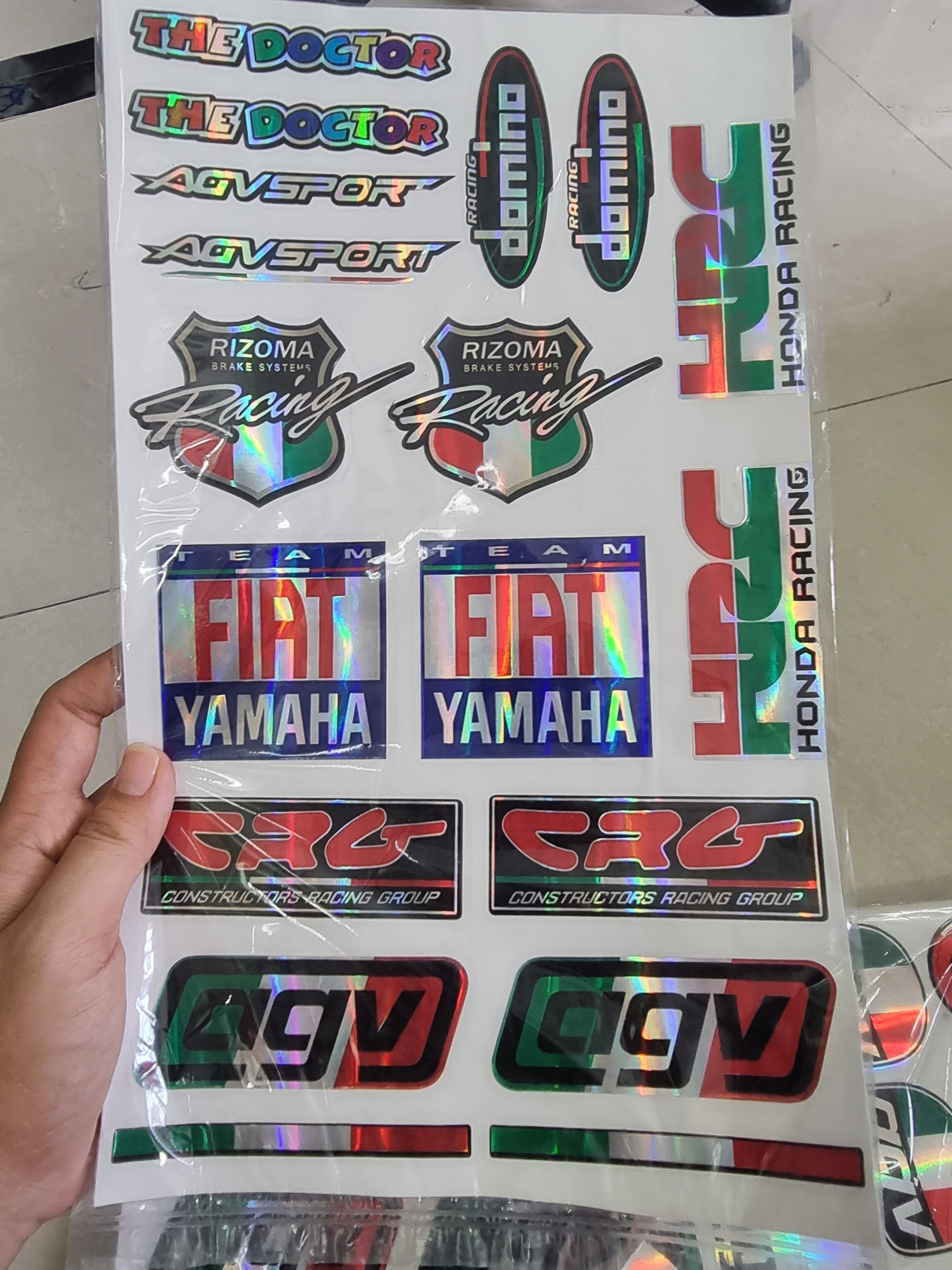 Logo sticker nhãn hiệu xe máy 7 màu trọn bộ