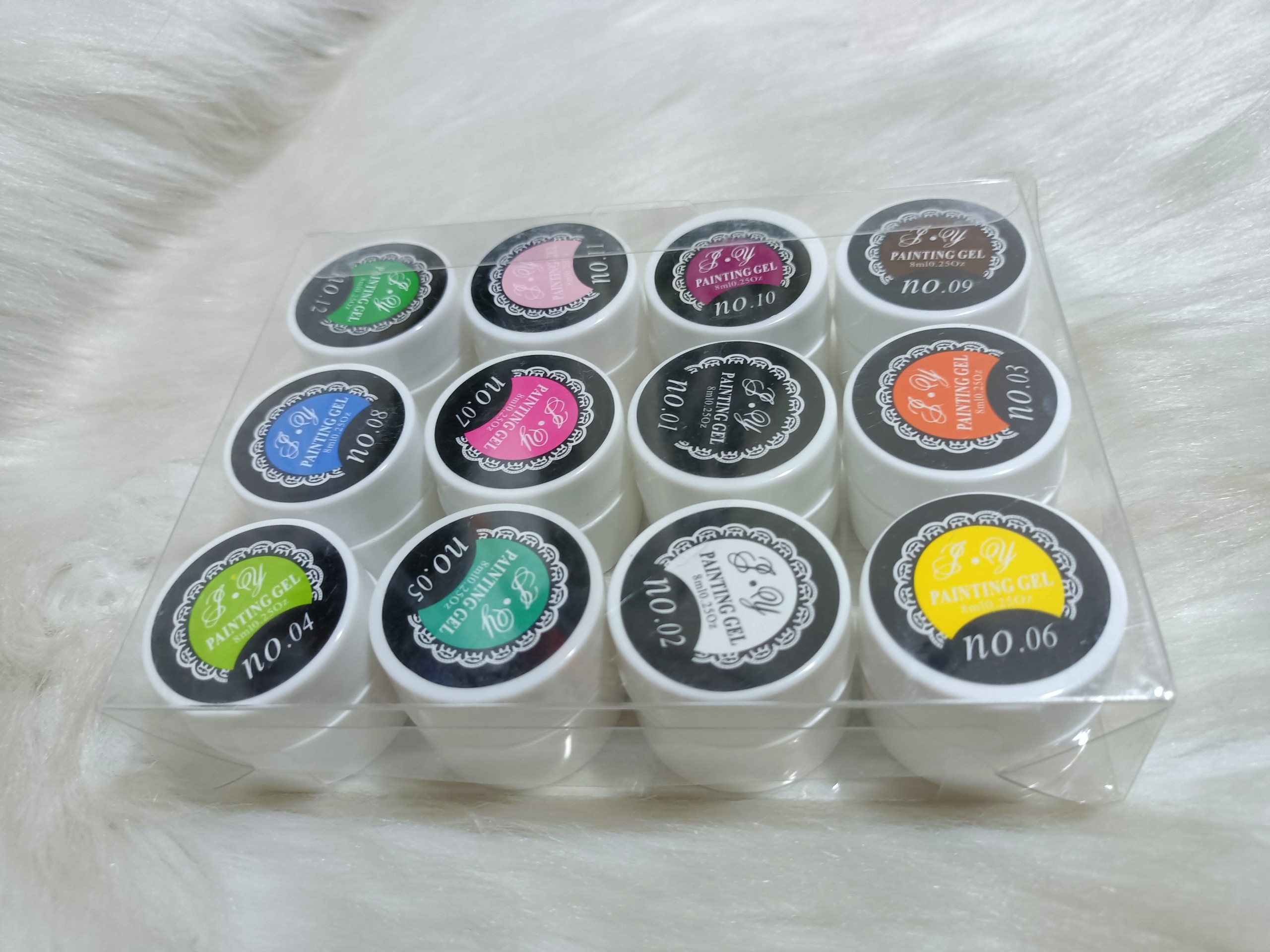 Set gel vẽ móng 12 màu P.Y