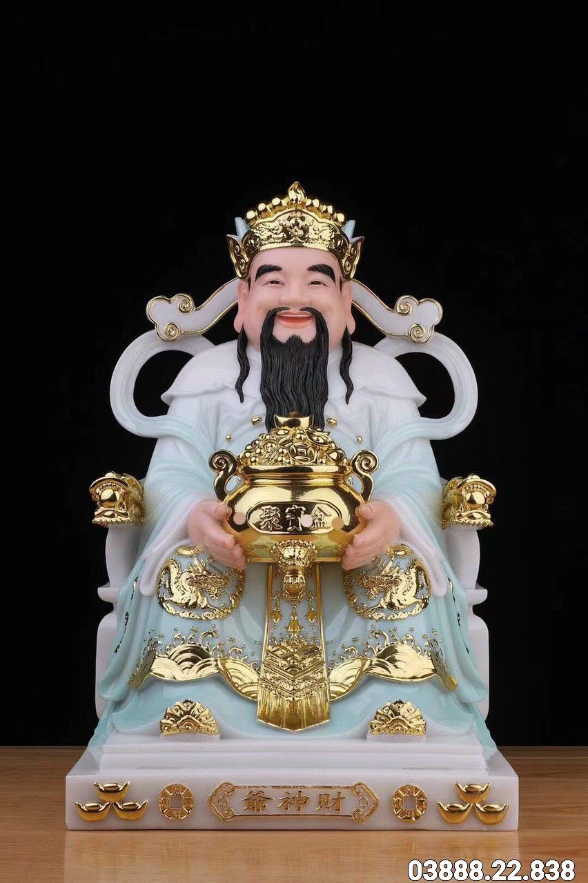Ông thần tiền đá 12in cao 30 cm