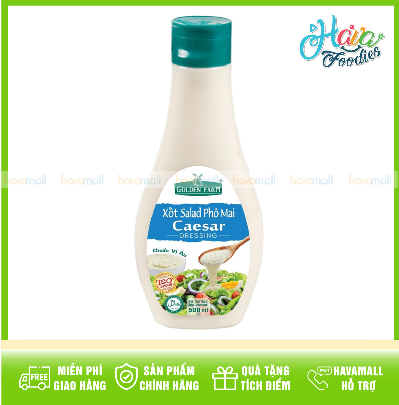 [Phù hợp ăn kiê.ng] Sốt Salad Caesar Golden Farm