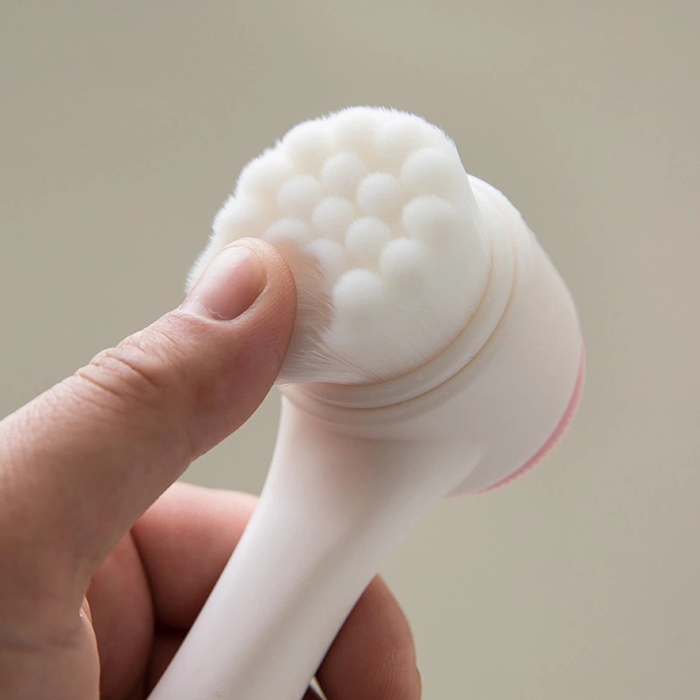 Cọ Massage Silicon Rửa Mặt 2 Đầu