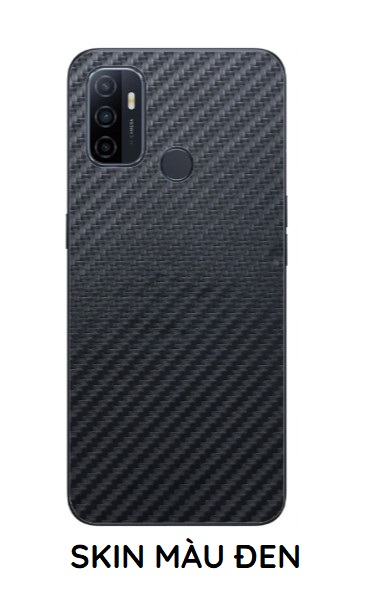Miếng dán mặt lưng skin carbon Oppo A53 2020