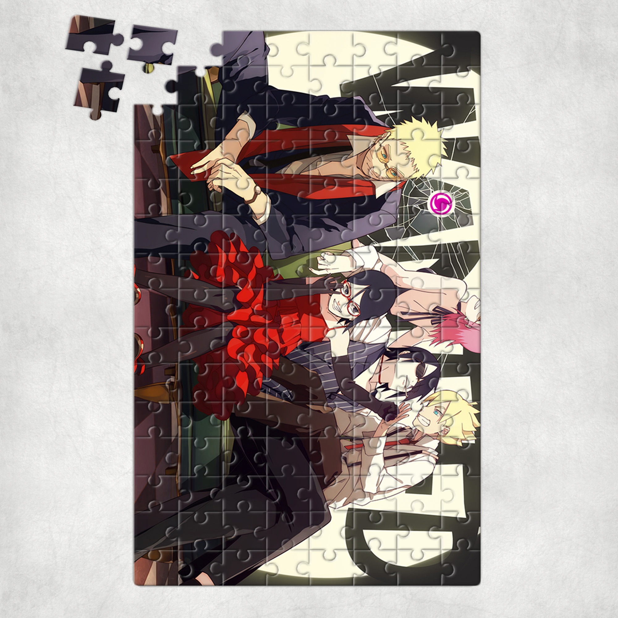 Tranh ghép hình a4 anime, xếp hình 21x30 boruto naruto the movie - mẫu 1