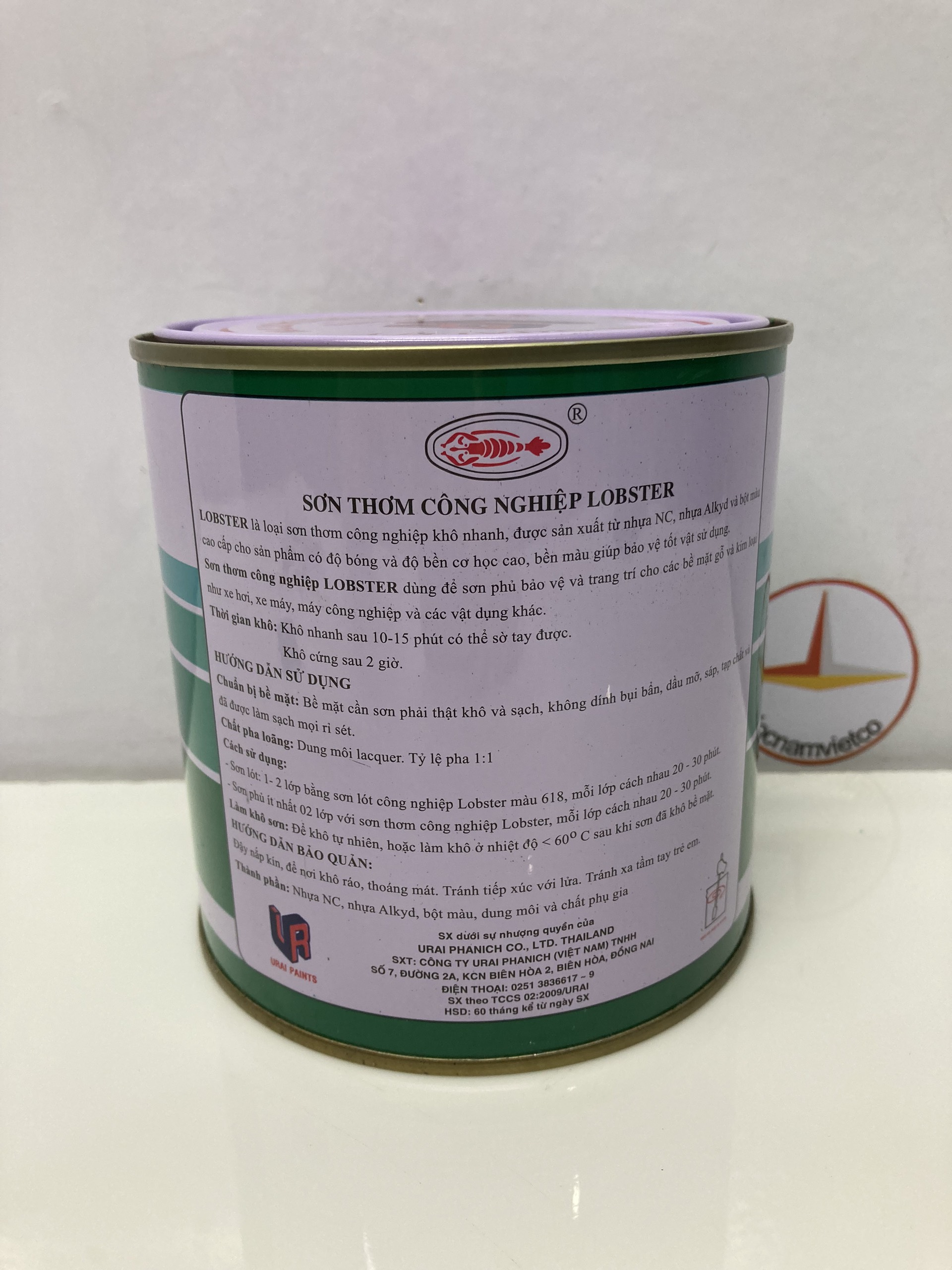 Sơn thơm nhanh khô màu đỏ Lobster 612 800ML
