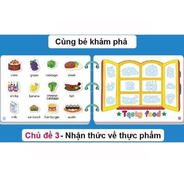 Sách bóc dán thông minh 17 chủ đề