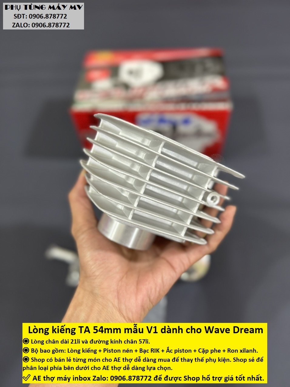 Lòng TA V1 54mm dành cho xe DREAM WAVE