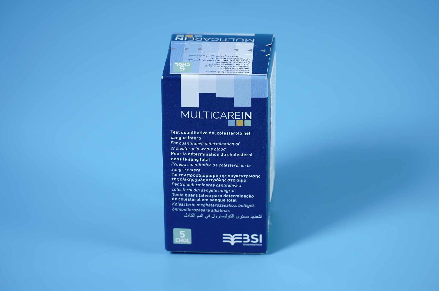 5 PCs multi carein cholosterol test strips 05 for multicarein machines