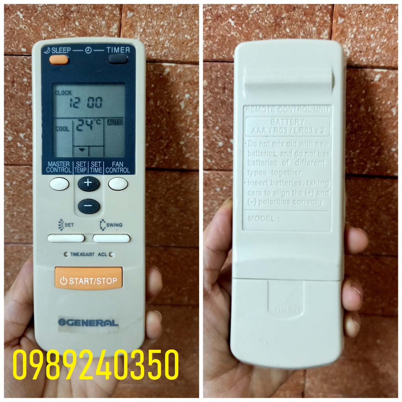 Remote điều khiển điều hòa máy lạnh General