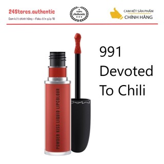 [100% chính hãng] Son Kem Mac Powder Kiss Liquid Lipcolour 991 Devoted To Chili (Đỏ Gạch) 5ml thumbnail