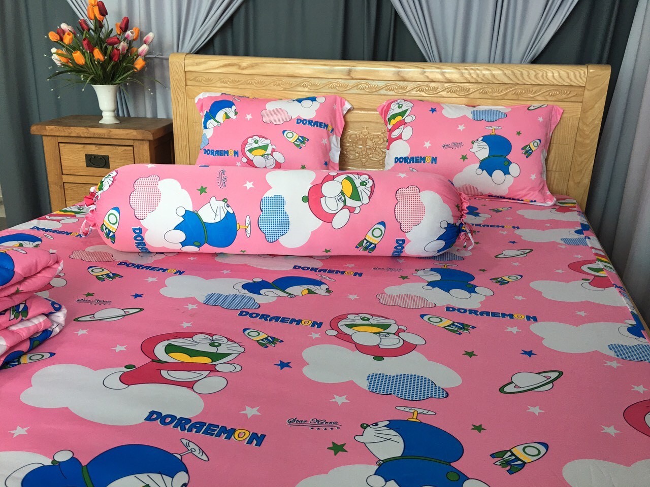 drap thun hàn mát lạnh- drap giường-grap cao cấp