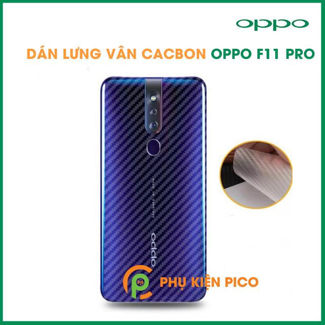 Dán mặt lưng oppo f11 pro vân carbon 3d - dán mặt sau lưng vân carbon 3d oppo f11 pro