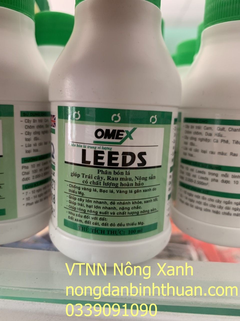 Phân bón lá Omex Leeds Chống vàng lá và bạc lá, trị vàng đầu trụ thanh long