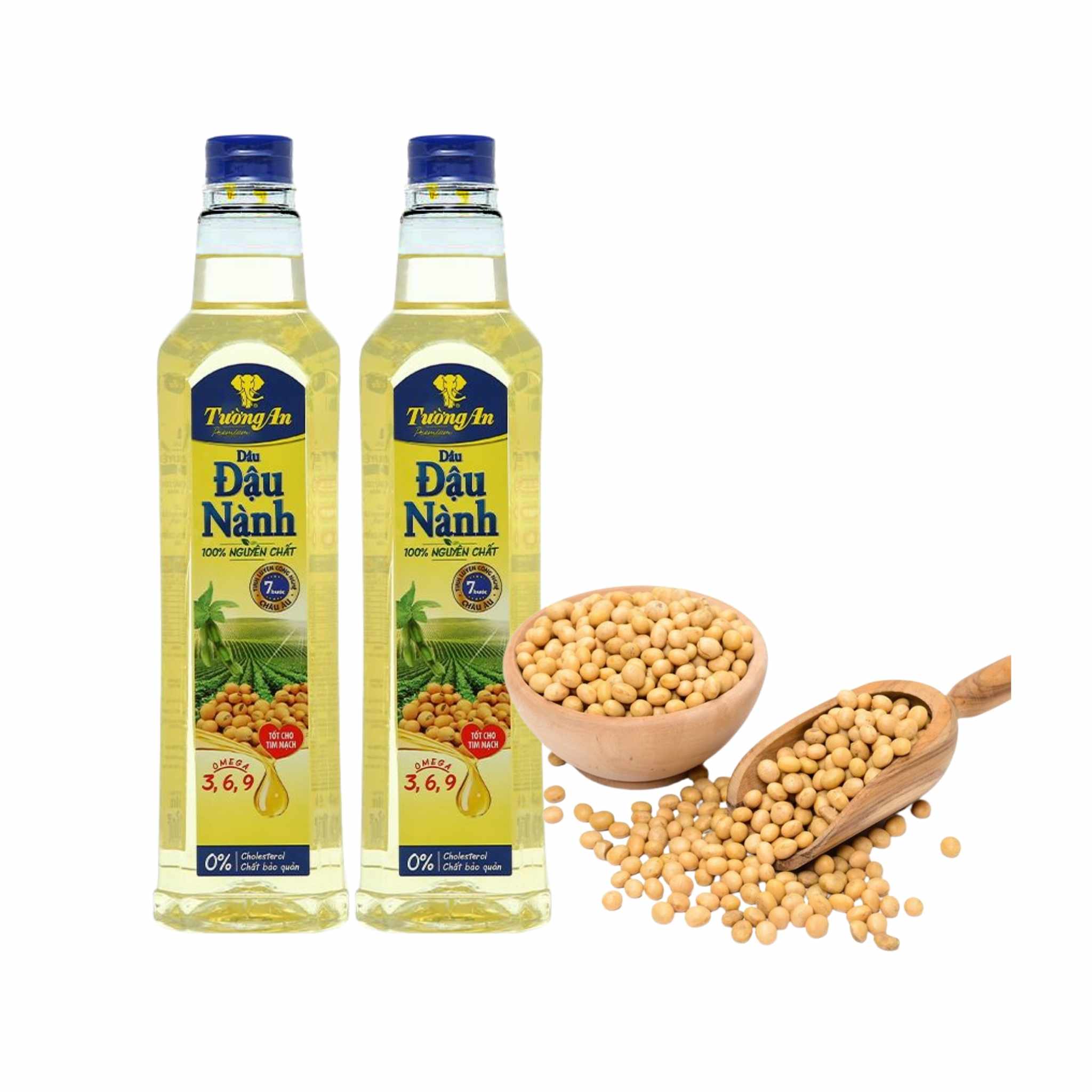 Dầu Ăn Đậu Nành Tường An - Chai 1 Lít