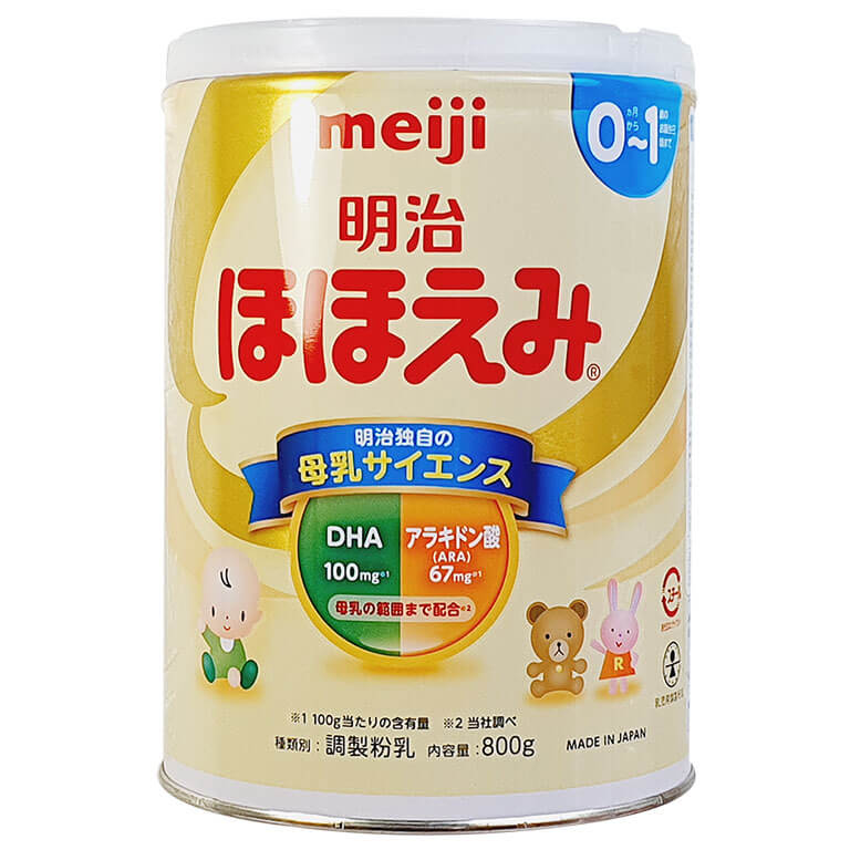 Sữa meiji nội địa số 0 800gr ( dành cho bé từ 0 đến 1 tuổi )